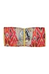 Shop_Puneet Gupta_Pink Rajasthani Print Jewellery Folder With Tie-up _at_Aza_Fashions