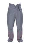 Shop_Two Point Two_Grey Front Flap Style Pants With Embroidery_at_Aza_Fashions