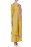 Kritika Dawar_Yellow Thread Embroidered Kurta With Palazzo Pants And Dupatta_Online_at_Aza_Fashions