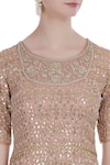 Kritika Dawar_Pink Embroidered Kurta With Lehenga Skirt And Dupatta_at_Aza_Fashions