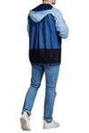 Shop_Doodlage_Blue Denim Panel Style Hoodie Jacket_at_Aza_Fashions