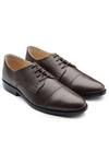 Buy_Rapawalk_Brown Handcrafted Toe Cap Derby Shoes  _at_Aza_Fashions