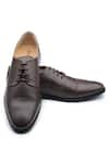 Rapawalk_Brown Handcrafted Toe Cap Derby Shoes  _Online_at_Aza_Fashions