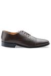 Rapawalk_Brown Handcrafted Toe Cap Derby Shoes  _at_Aza_Fashions