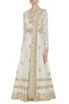 Buy_Tamanna Punjabi Kapoor_White Chanderi Anarkali Set_Online_at_Aza_Fashions