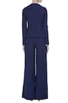 Shop_Swatee Singh_Blue Peplum Jumpsuit _at_Aza_Fashions