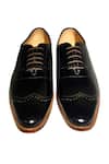 Shop_Artimen_Black Plain Handcrafted Pure Leather Brogues _at_Aza_Fashions