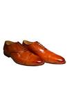 Buy_Artimen_Brown Plain Handcrafted Pure Leather Brogue Loafers _Online_at_Aza_Fashions