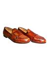 Buy_Artimen_Brown Handcrafted Pure Leather D-monk Formal Shoes_Online_at_Aza_Fashions