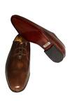 Artimen_Brown Plain Handcrafted Pure Leather Formal Shoes _Online_at_Aza_Fashions