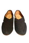 Shop_Artimen_Black Handcrafted Peshawari Shoes_at_Aza_Fashions