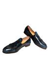 Buy_Artimen_Blue Pure Leather Leather Handcrafted Formal Shoes_at_Aza_Fashions