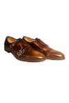 Shop_Artimen_Brown Pure Leather Leather Handcrafted Loafers_at_Aza_Fashions