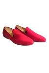 Buy_Artimen_Red Plain Velvet Loafers_Online_at_Aza_Fashions