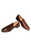 Buy_Artimen_Brown Pure Leather Leather Handcrafted Shoes_at_Aza_Fashions