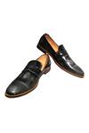 Buy_Artimen_Grey Plain Leather D-monk Loafers _at_Aza_Fashions