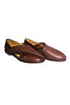 Buy_Artimen_Brown Woven Peshawari Handcrafted Shoes  _Online_at_Aza_Fashions