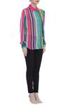 Siddhartha Bansal_Multi Color Striped Shirt_Online_at_Aza_Fashions