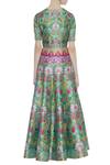 Shop_Siddhartha Bansal_Green Floral Printed Kurta _at_Aza_Fashions