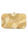 Shop_NR BY NIDHI RATHI_Silk Metallic Embroidered Clutch Bag_Online_at_Aza_Fashions