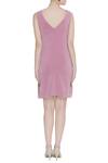 Shop_Kresha Lulla_Pink Ruffle Sleeveless Mini Dress_at_Aza_Fashions
