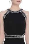 Shop_Kresha Lulla_Black Embellished Short Dress_Online_at_Aza_Fashions