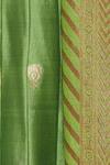 Pinki Sinha_Green Banarasi Silk  Hand Woven Kurta Set_at_Aza_Fashions