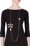 Buy_Outhouse_Pink Pearl Gush Necklace _at_Aza_Fashions