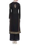 Shop_House of Kotwara_Black Round Chikankari Anarkali Set  _at_Aza_Fashions