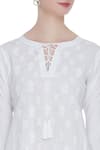 Shop_House of Kotwara_White Round Chikankari Kamdani Kurta Set  _Online_at_Aza_Fashions