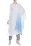 Buy_House of Kotwara_White Round Chikankari Kurta Set  _at_Aza_Fashions