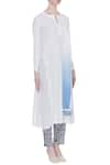 House of Kotwara_White Round Chikankari Kurta Set  _Online_at_Aza_Fashions