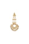 Just Shradha's_Gold Plated Kundan Bead Drop Chandbalis _Online_at_Aza_Fashions