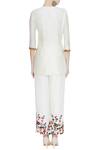 Shop_Sonam Luthria_White Chanderi Embroidered Beads Hand Kurta With Pants And Dupatta  _at_Aza_Fashions