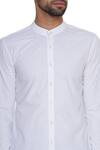 Shop_Dev R Nil_White Classic Cotton Shirt_Online_at_Aza_Fashions