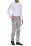 Buy_Dev R Nil_Grey Cotton Printed Trousers_at_Aza_Fashions