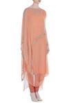 Kavita Bhartia Peach Chiffon Bardot Embellished Kurta Set Online at Aza Fashions Kavita Bhartia_Peach Chiffon Bardot Embellished Kurta Set _Online_at_Aza_Fashions