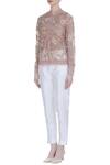 Buy_Kavita Bhartia_Pink Round Sheer Embroidered Jacket _Online_at_Aza_Fashions