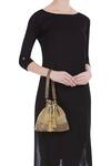 Shop_The Pink Potli_Gold Shimmer Embroidered Potli _at_Aza_Fashions