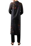 Shop_Shasha Gaba_Grey Flower Motif Embroidered Kurta With Straight Fit Pants_at_Aza_Fashions