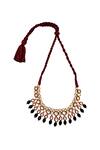 Buy_Hema Khasturi_Meenakari Work Jewellery Set_Online_at_Aza_Fashions
