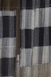 Buy_Urvashi Kaur_Gray Kota Doria Silk Dual Toned Check Pattern Midi Skirt _Online_at_Aza_Fashions