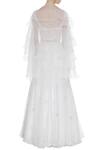 Shop_Arpan Vohra_Off White Organza Round Embroidered Lehenga Set _at_Aza_Fashions