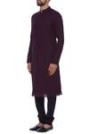 Buy_Bubber Couture_Purple Embroidered Kurta Set For Men_Online_at_Aza_Fashions