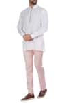Buy_Mapxencars_Off White Linen Short Kurta_at_Aza_Fashions