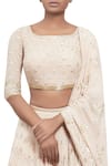 Buy_Nakul Sen_Pink Chikankari Embroidered Lehenga Set_Online_at_Aza_Fashions