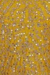 Vandana Sethi_Yellow Raw Silk Cutdana, Beads Round Sequin Embroidered Kurta And Sharara Set_at_Aza_Fashions