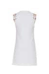 Shop_SOL by Piyush Dedhia_Off White Stretch Texture Embroidered Floral Sleeveless Jacket  _Online_at_Aza_Fashions