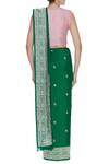 Shop_Ohfab_Green Handwoven Saree With Unstitched Blouse_at_Aza_Fashions