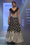Buy_Arpita Mehta_Black Embroidered Lehenga Set_at_Aza_Fashions